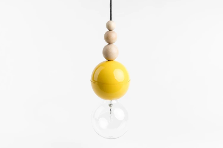 lampa-bala-zolta-z-kablem-szarym-bazaltowym-frudizajn