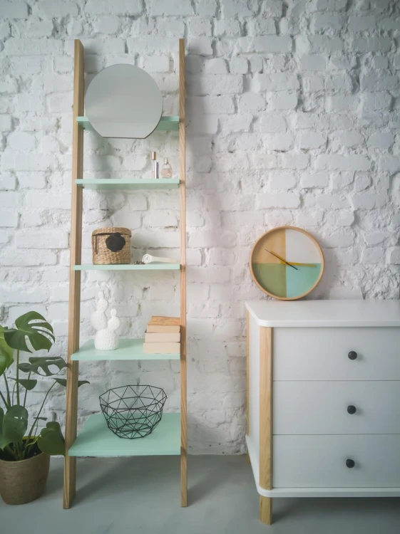 RagabaLD111MIR drabinka ASHME z lusterkiem miętowa_ ASHME ladder mint with mirror (Copy).jpg