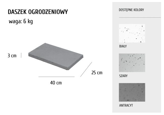 Daszek Ogrodzeniowy 40 x 25 x gr 3.png