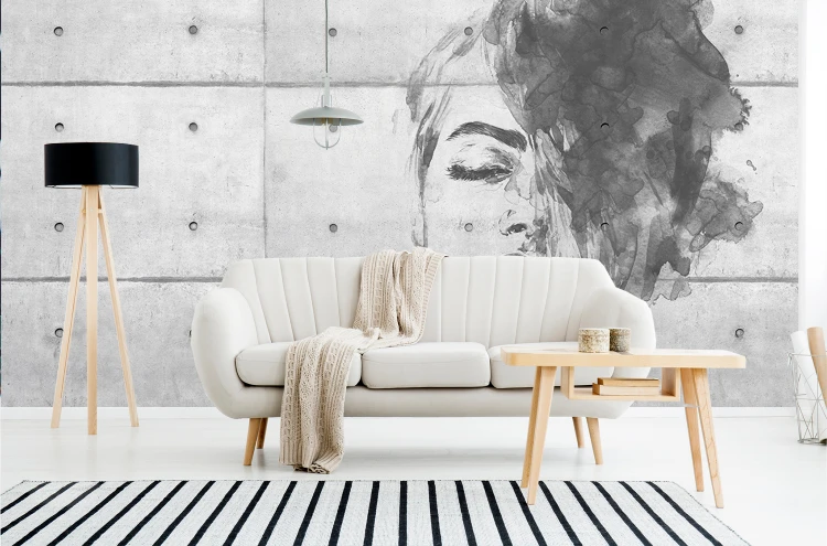 dekoracja-ściany-fototapeta-personalizowana-na-wymiar-twarz-beton-frudizajn
