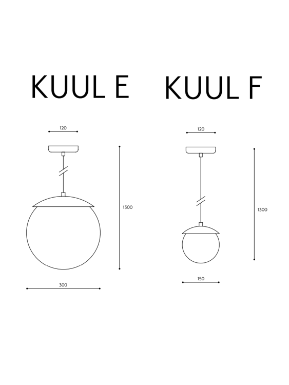 Lampa wisząca Ummo Kuul E czarna