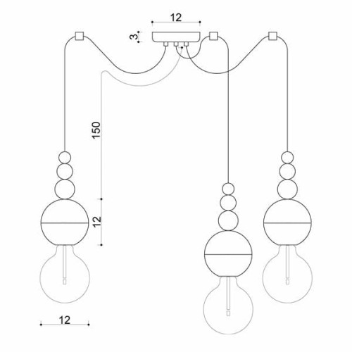 lampa loft bali 3l biała lampa wisząca wymiary.jpg
