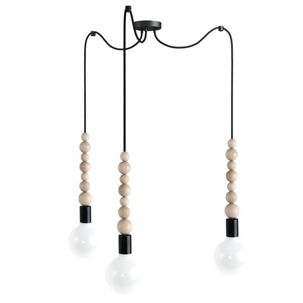 lampa-wiszaca-sfarer-3-czarna-polysk-kolorowe-kable-frudizajn
