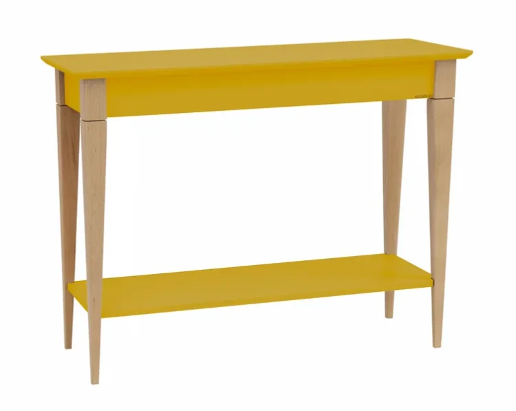 NRAGABAKMI35 konsola MIMO z półką duża zolta_MIMO console table large broom yellow_wynik.webp