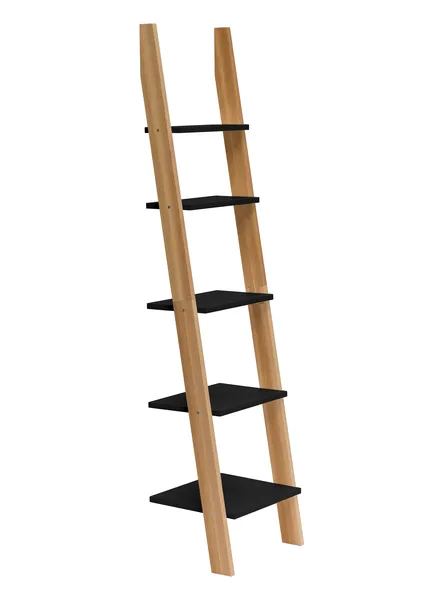 czarny-regal-drabinka-ashme-45cm-jesionowy-scienny-ragaba-frudizajn