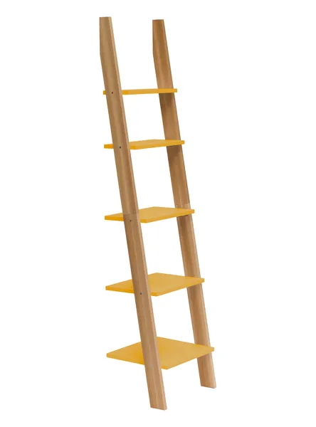 NRAGABALD15 ASHME drabinka mała zolta_ASHME ladder shelf small broom yellow_wynik.webp