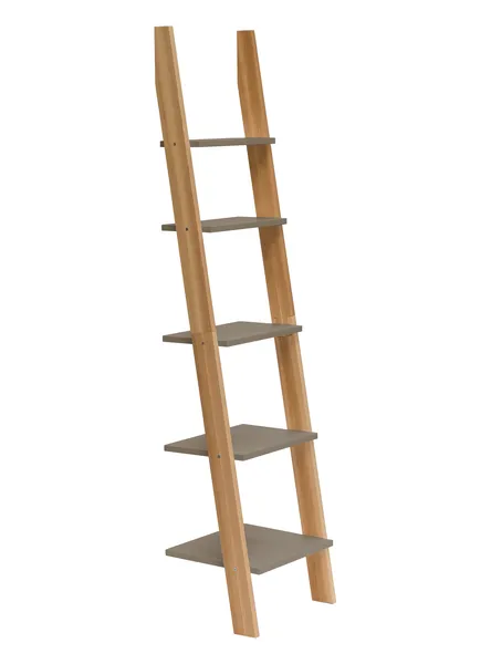 NRAGABALD17 ASHME drabinka mała glina_ASHME ladder shelf small beaver brown_wynik.webp