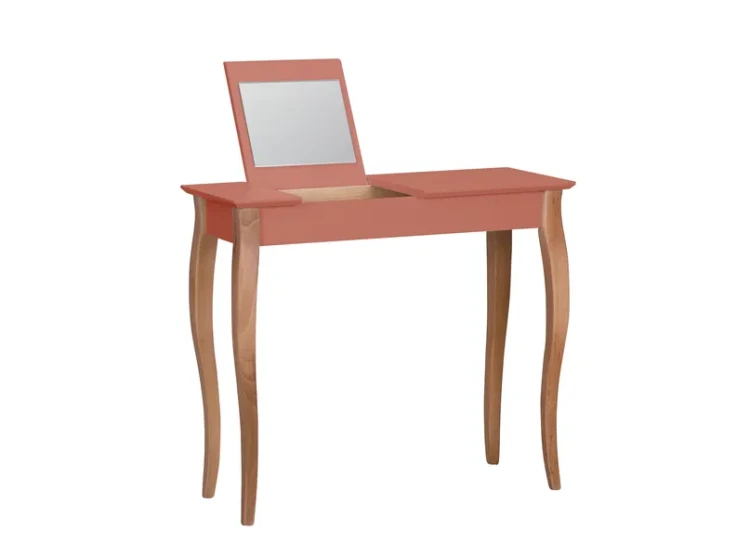 NRAGABADTM216_konsola LILLO z lusterkiem średnia ciemny koralowy_LILLO Dressing table medium antique pink_wynik.webp