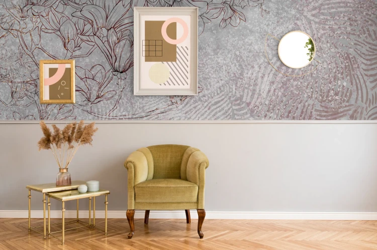 Mural Walls - Subtelne magnolie na betonie2_frudizajn.webp