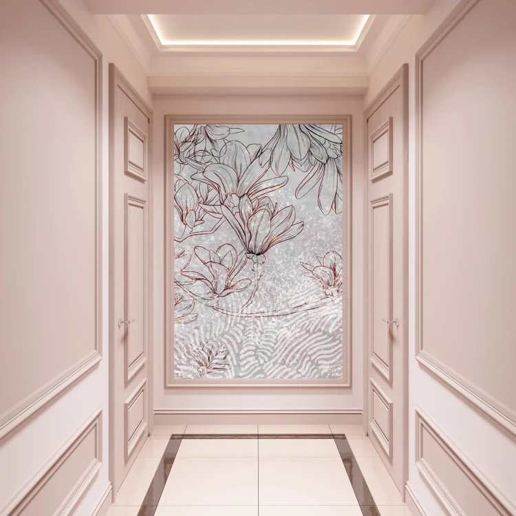 Mural Walls - Subtelne magnolie na betonie3_frudizajn.webp
