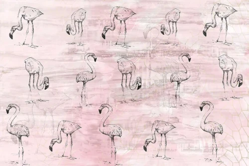 fototapeta-scienna-na-wymiar-rozowe-flamingi-valare-frudizajn
