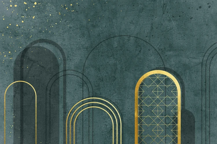 fototapeta-zlote-luki-na-zielonym-tle-do-wnetrz-valare-exclusive-frudizajn