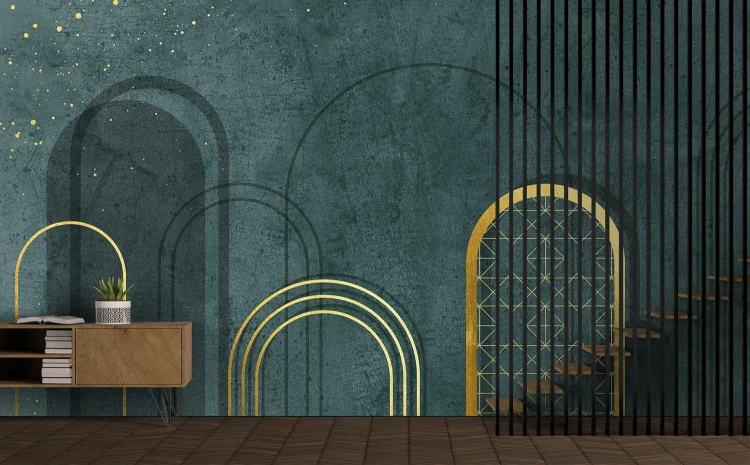 artystyczna-tapeta-ze-zlotymi-lukami-do-wnetrz-valare-exclusive-fru-dizajn