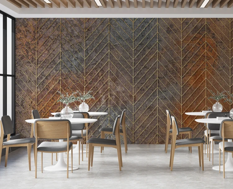 dekoracja-sciany-zloty-chevron-i-rdzawy-mur-na-wymiar-valare-exclusive-frudizajn