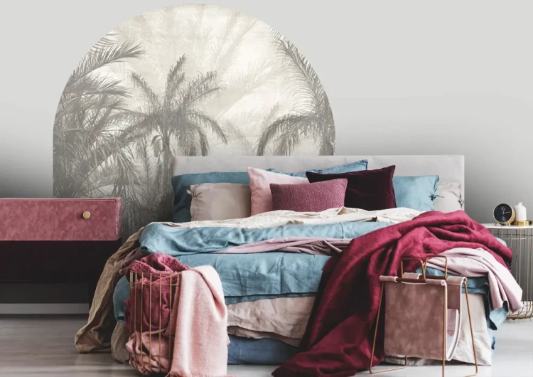 dekoracyjna-naklejka-scienna-luk-palmy-w-sepii-do-sypialni-frudizajn