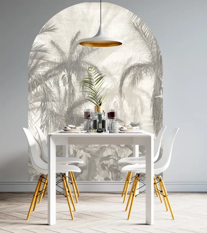 aranzacja-wnetrz-luk-scienny-palmy-w-sepii-frudizajn