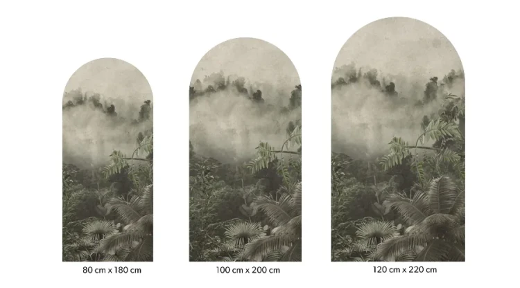 artystyczna-naklejka-scienna-luk-palmowy-las-we-mgle-do-salonu-frudizajn