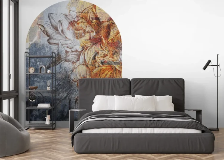 aranzacja-wnetrz-luk-scienny-barwne-kwiaty-stara-sciana-frudizajn