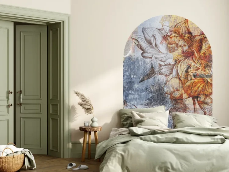 naklejka-scienna-luk-barwne-kwiaty-na-scianie-do-kuchni-frudizajn