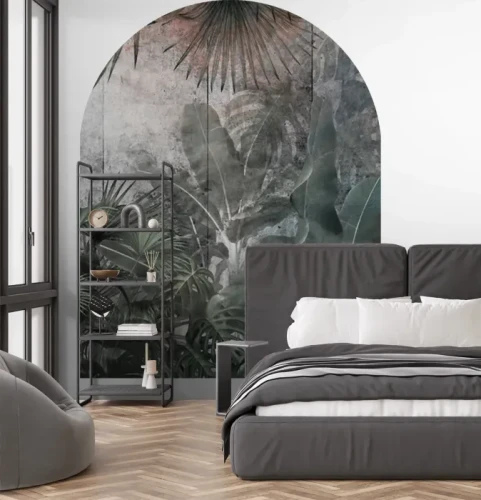 dekor-scienny-luk-z-motywem-palm-na-betonie-frudizajn