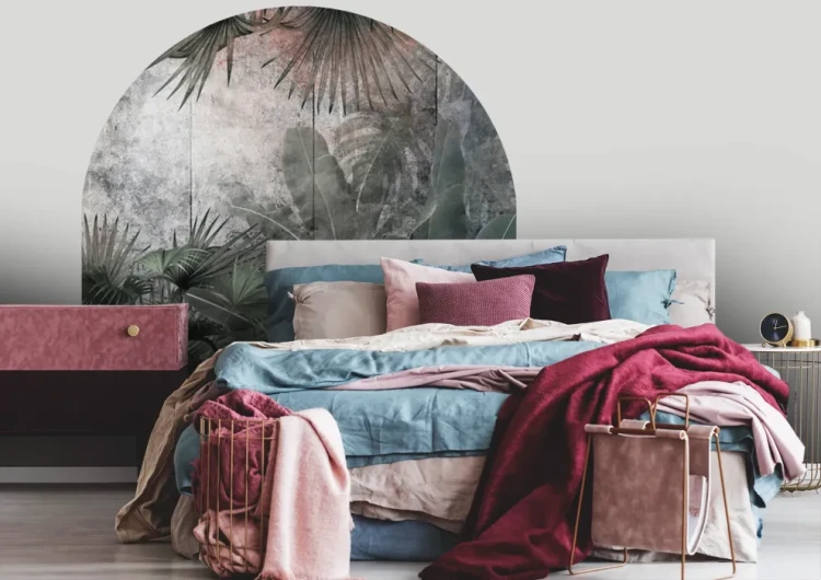 naklejka-scienna-luk-rude-palmy-na-betonie-frudizajn