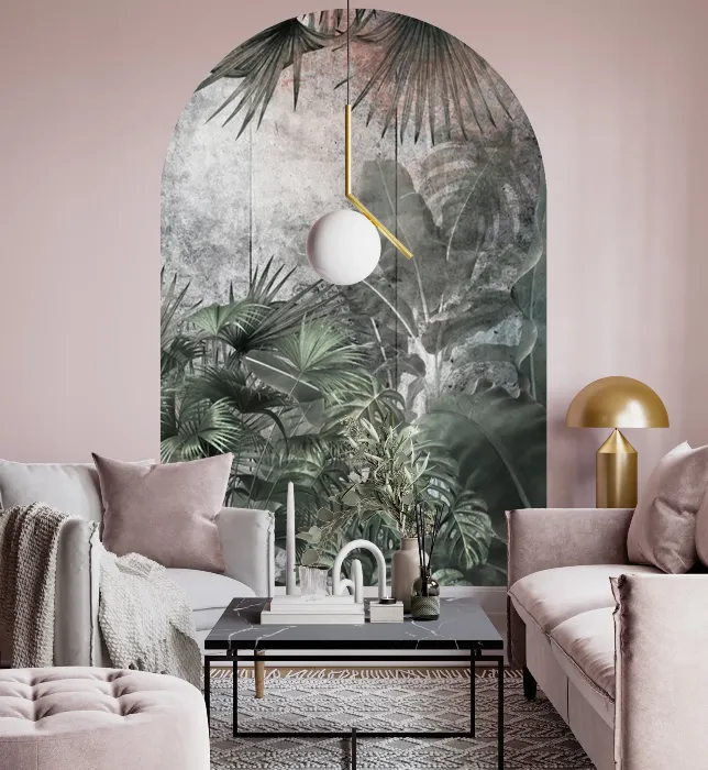 designerski-luk-scienny-rude-palmy-frudizajn