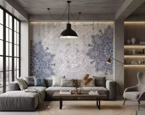 tapeta-Orientalna_mandala_w_odcieniach_bieli_i_granatu_na_betonowym_tle_salon_boho_loft_sklep-frudizajn.webp