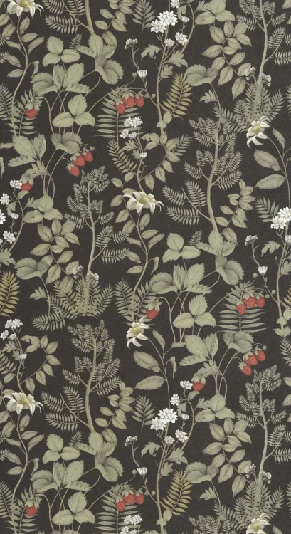tapeta-strawberry-field-weglowa-czern-casadeco-frudizajn.webp