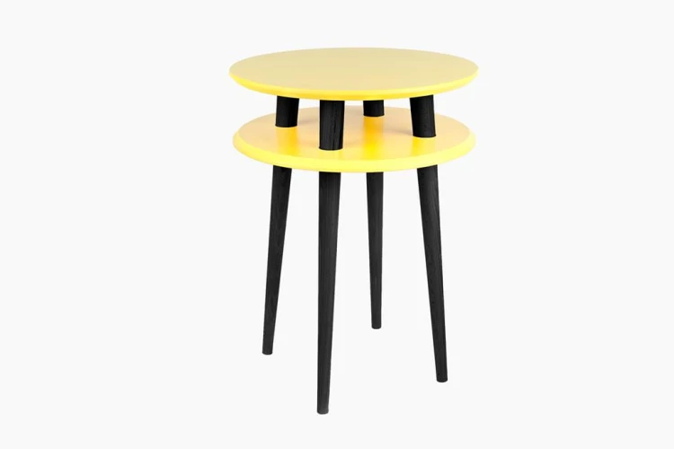 UFO stolik pomocnik żółty śr. 45cm Czarne Nogi 1 (Copy).jpg