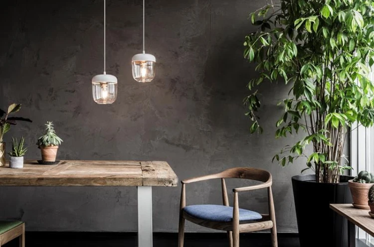 Lampa Acorn_2106_BIEL i MIEDZ_polished_copper_white_cord.jpg